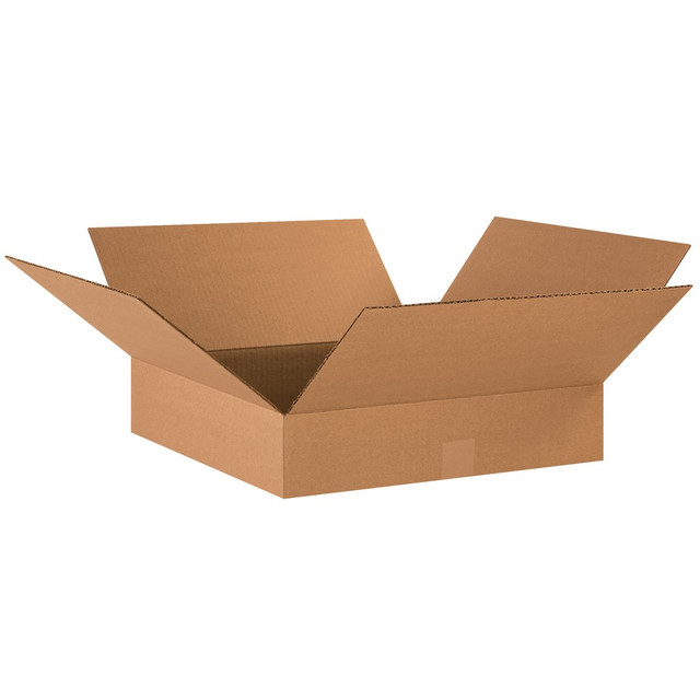 B O X MANAGEMENT, INC. 18184 Partners Brand Flat Corrugated Boxes, 18in x 18in x 4in, Kraft, Pack Of 25 B O X MANAGEMENT, INC. 18184 Partners Brand Flat Corrugated Boxes, 18in x 18in x 4in, Kraft, Pack Of 25