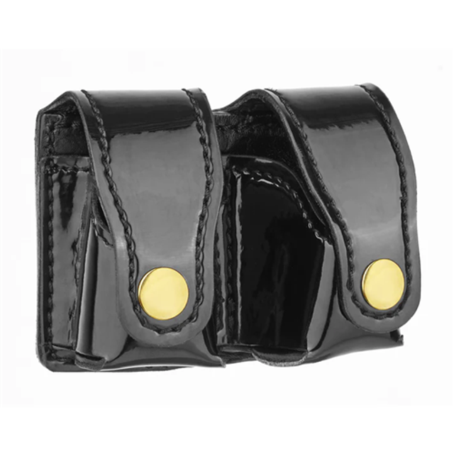 Dutyman 5831G Hi-Gloss Leather Revolver Speed Loader Holders