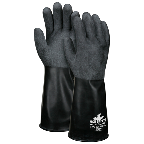 MCR Safety CP25RL Unsupported Butyl Glove,14, Rough Fin