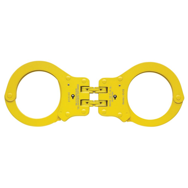 Peerless Handcuff Company 4703Y Model 850C Hinged Handcuff - Color Finish Peerless Handcuff Company 4703Y Model 850C Hinged Handcuff - Color Finish
