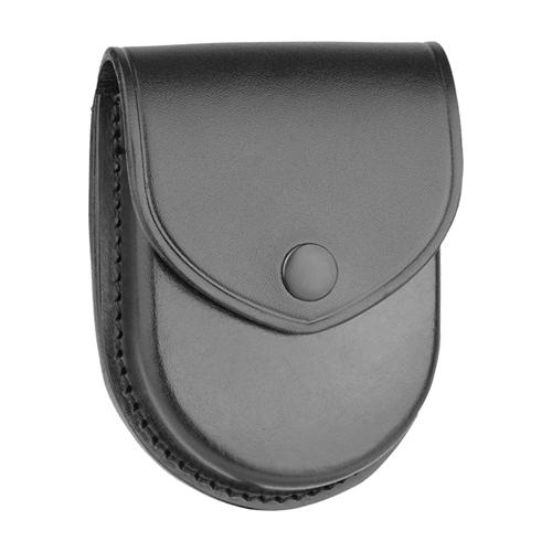 Dutyman 8111B Plain Leather Round Bottom Closed Single Cuff Case