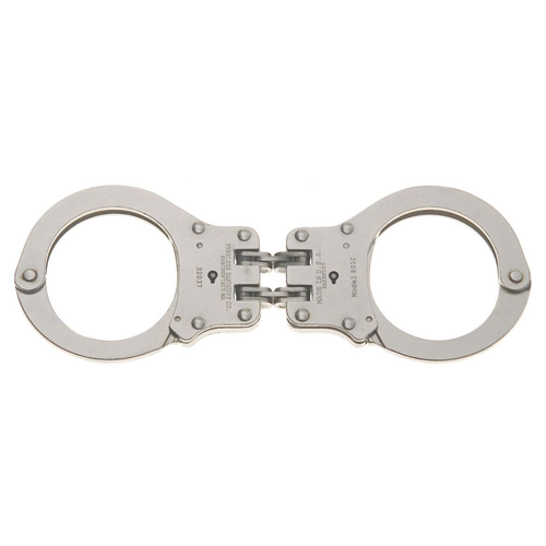 Peerless Handcuff Company 4801 Model 801C Hinged Handcuff - Nickel Finish