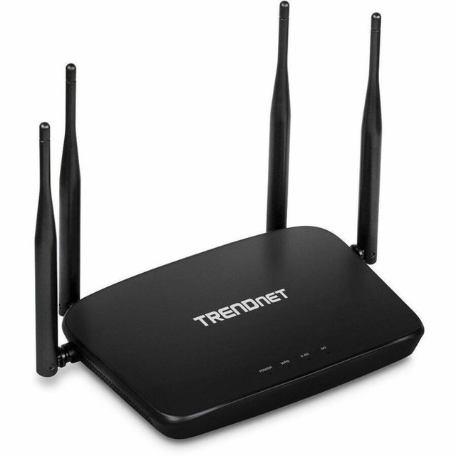 TRENDNET INC. TRENDnet TEW-831DR  AC1200 Dual Band WiFi Router; TEW-831DR; 4 x 5dBi Antennas; Wireless AC 867Mbps; Wireless N 300Mbps; Business or Home Wireless AC Router for High Speed Internet; MU-MIMO Support - AC1200 Dual Band WiFi Router