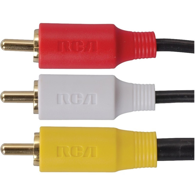 AUDIOVOX ELECTRONICS CORP VH914R VOXX Basic RCA Audio/Video Cable - 12 ft RCA Audio Cable for Audio/Video Device - First End: 3 x RCA Audio/Video - Male - Second End: 3 x RCA Audio/Video - Male - Gold Plated Connector - Black AUDIOVOX ELECTRONICS CORP VH914R VOXX Basic RCA Audio/Video Cable - 12 ft RCA Audio Cable for Audio/Video Device - First End: 3 x RCA Audio/Video - Male - Second End: 3 x RCA Audio/Video - Male - Gold Plated Connector - Black