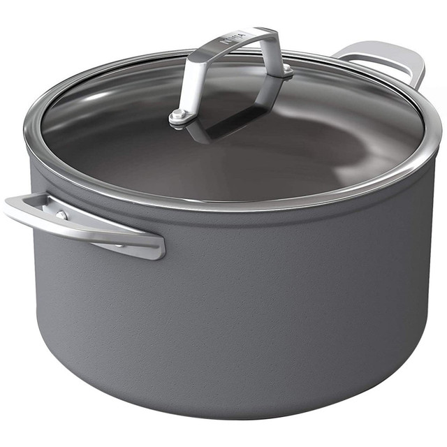 NINJA C30480 Foodi Stainless-Steel NeverStick Premium Stockpot, 8 Qt, Slate Gray NINJA C30480 Foodi Stainless-Steel NeverStick Premium Stockpot, 8 Qt, Slate Gray