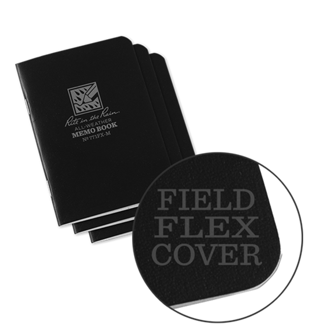 Rite in the Rain 771FX-M Stapled Notebook (3.25'' x 4.625'') -  3 Pack