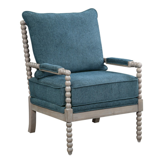 OFFICE STAR PRODUCTS ABB-BY4 Office Star Abbott Chair, Azure/Brushed Gray OFFICE STAR PRODUCTS ABB-BY4 Office Star Abbott Chair, Azure/Brushed Gray