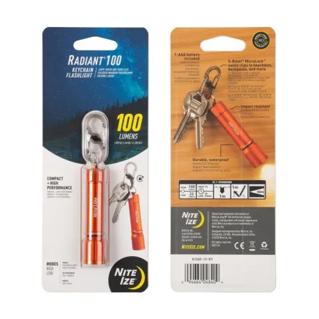 Nite-Ize R100F-19-R7 Radiant 100 Keychain Flashlight Nite-Ize R100F-19-R7 Radiant 100 Keychain Flashlight