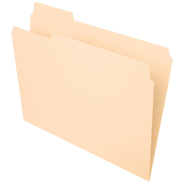 OFFICE DEPOT OD752 1/3-1  Brand File Folders, 1/3 Tab Cut, Left Position, Letter Size, Manila, Pack Of 100