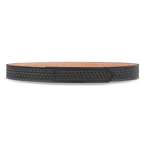 Dutyman 1321-30 1-1/2"" Basketweave Leather Hook & Loop Tip Belt