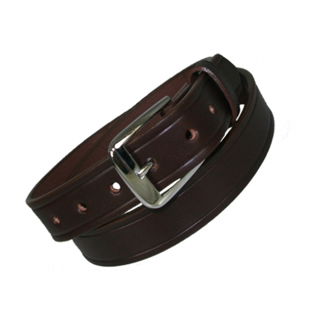 Boston Leather 6580-BRN-1-46-GLD 1 1/4 Off Duty Belt Boston Leather 6580-BRN-1-46-GLD 1 1/4 Off Duty Belt