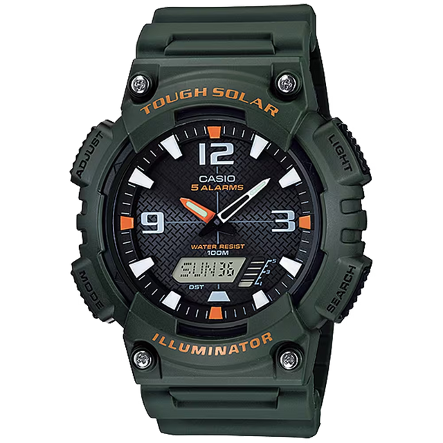 Casio AQS810W-3AVCF Solar Powered Analog-Digital Watch