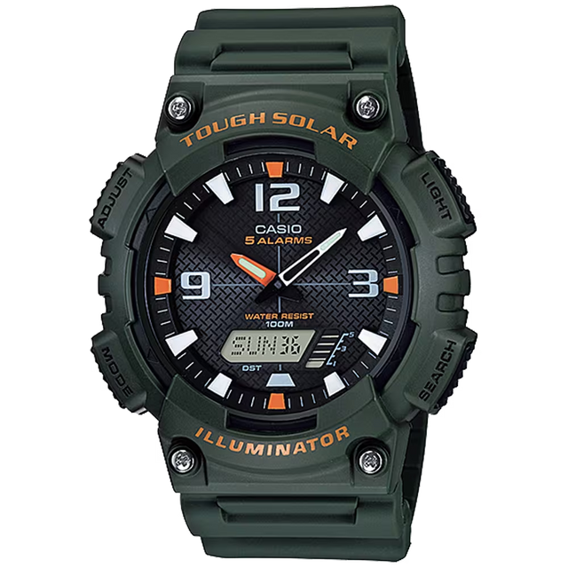 Casio AQS810W-3AVCF Solar Powered Analog-Digital Watch