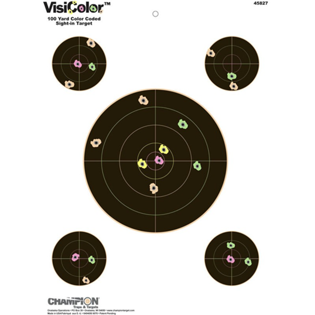 Champion Targets 45827 Champion Targets 45827 Adhesive Visicolor Targets, 5 Bullseye, 10 Pack Champion Targets 45827 Champion Targets 45827 Adhesive Visicolor Targets, 5 Bullseye, 10 Pack