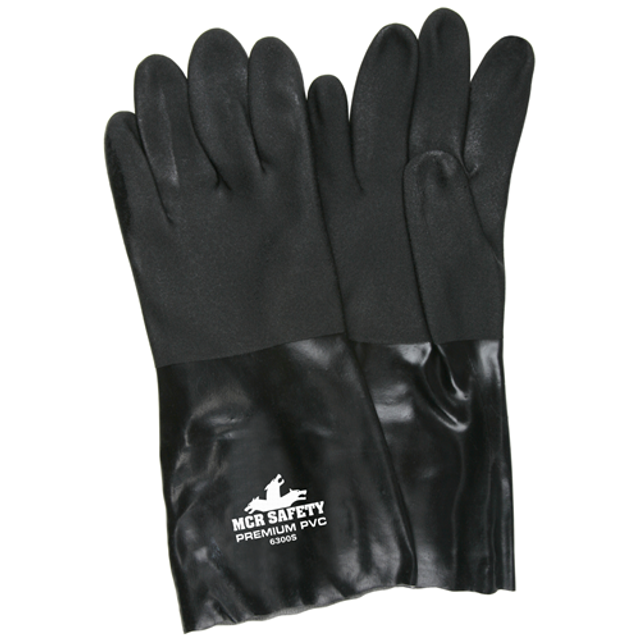 MCR Safety 6300S Black Sandy PVC 14 Interlock MCR Safety 6300S Black Sandy PVC 14 Interlock