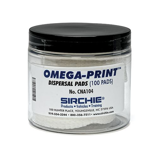 Sirchie CNA104 Omega-Print Dispersal Pads - 100 Pads