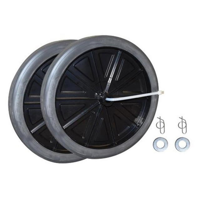 SPECIALMADE GOODS & SERVICES, INC. FG9W71L2BLA Rubbermaid 12in Diameter Wheel Kit, Black SPECIALMADE GOODS & SERVICES, INC. FG9W71L2BLA Rubbermaid 12in Diameter Wheel Kit, Black
