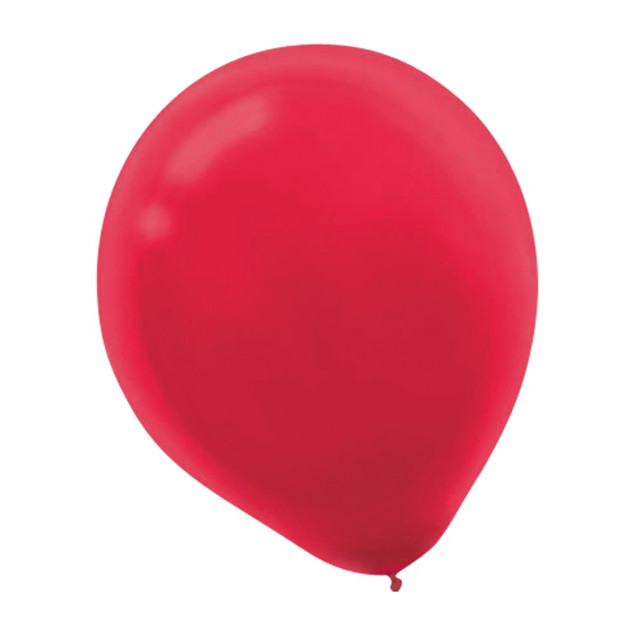 AMSCAN CO INC 113250.40 Amscan Latex Balloons, 12in, Apple Red, 72 Balloons Per Pack, Set Of 2 Packs