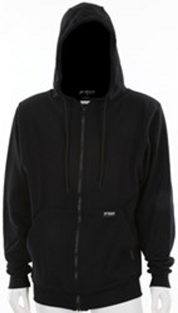 MCR Safety SS1BKX2 FR Zip Hooded Sweatshirt Black