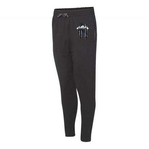 Thin Blue Line HOUSTON-TBL-JOGGERS-BLK-XXL Thin Blue Line Joggers, Houston