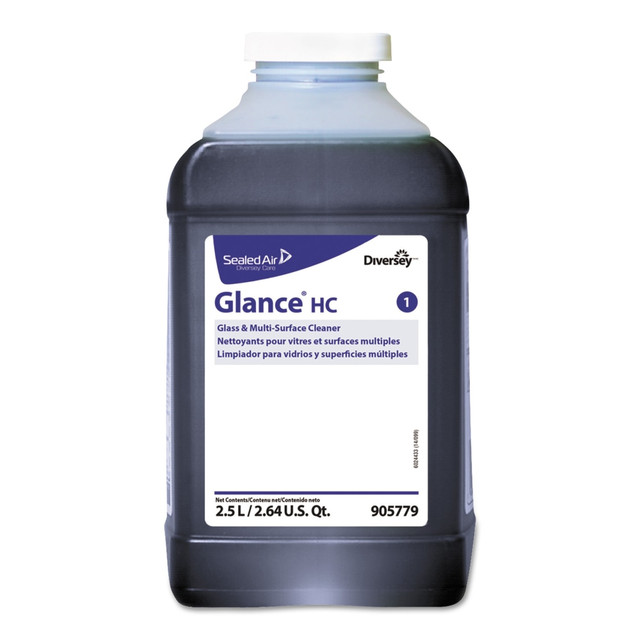 DIVERSEY SCJ 05779  Glance Glass And Multi-Surface Cleaner, Ammonia Scent, 84.5 Oz Bottle, Case Of 2