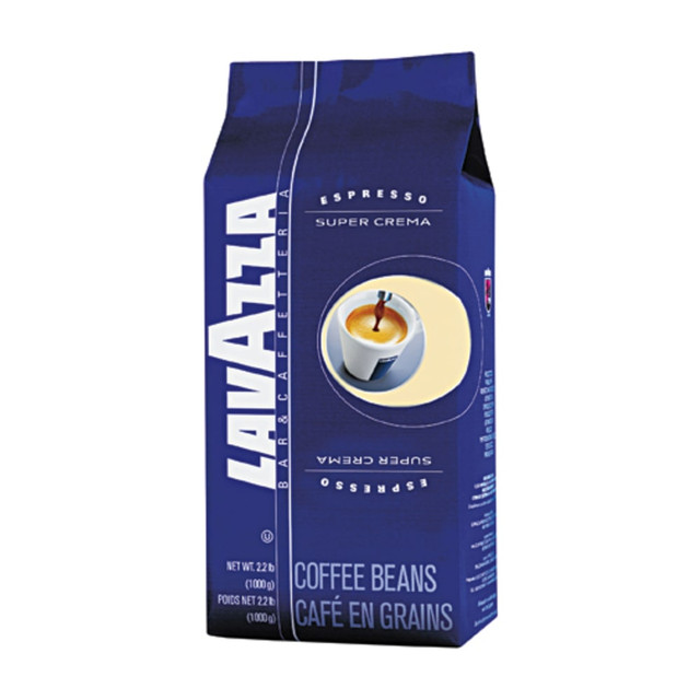 LAVAZZA PREMIUM COFFEES INC. Lavazza 4202  Super Crema Ground Coffee, Dark Roast, Espresso, 2.18 Lb Per Bag