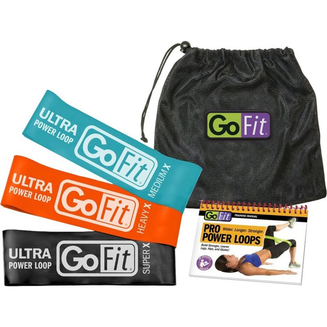 GOFIT L.L.C. GoFit GF-UPL  Ultra Power Loops - Teal, Orange, Black