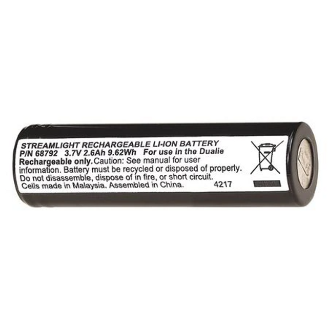 Streamlight 68792 Li-Ion Battery for Dualie Rechargeable Flashlight Streamlight 68792 Li-Ion Battery for Dualie Rechargeable Flashlight