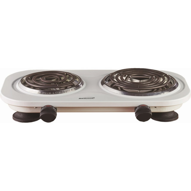 BRENTWOOD APPLIANCES, INC. TS-361W Brentwood TS-361W 1500w Double Electric Burner, White - Burner BRENTWOOD APPLIANCES, INC. TS-361W Brentwood TS-361W 1500w Double Electric Burner, White - Burner