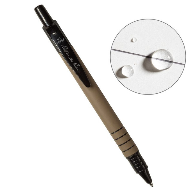 Rite in the Rain FDE93 All-Weather Durable Pen - Black Pen with Black Ink - 2 Pack