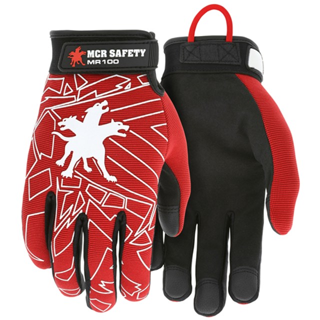 MCR Safety MR100XL Multi-Task Red Graphic Back MCR Safety MR100XL Multi-Task Red Graphic Back