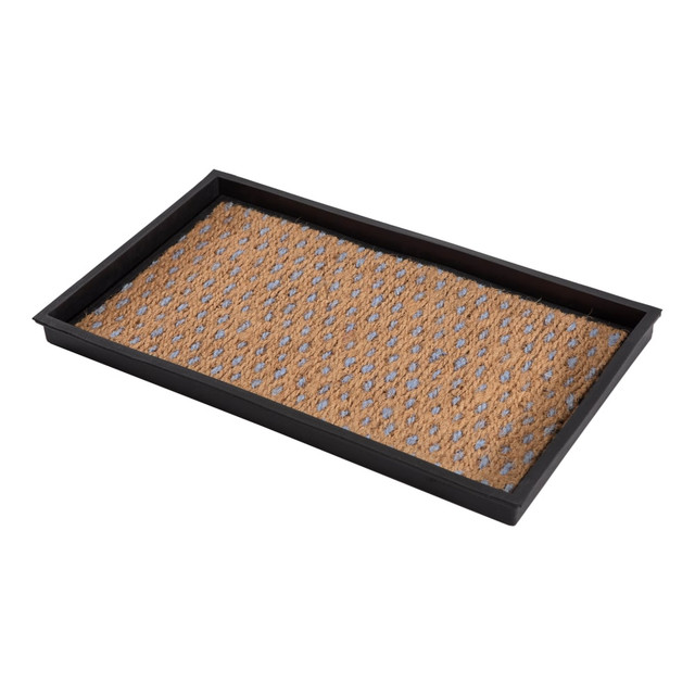 GFH ENTERPRISES INC. AMB0BT2F-007 Anji Mountain 2-Pair Rubber Boot Tray, Tan/Blue/Black