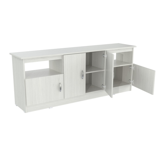 INVAL AMERICA, INC. MTV-17319 Inval TV Stand For TVs Up to 60in, Laricina White