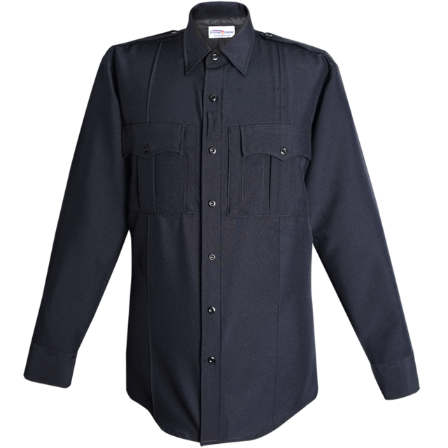 Flying Cross 42W78Z 86 18.0 36/37 Command Power Stretch Long Sleeve Shirt w/ Zipper