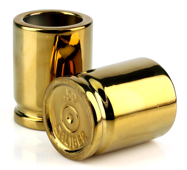 Caliber Gourmet CBG-SG-1002 50 Caliber Shot Glasses