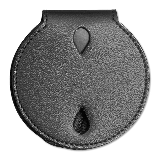Dutyman 5306 Leather Round Badge Holder