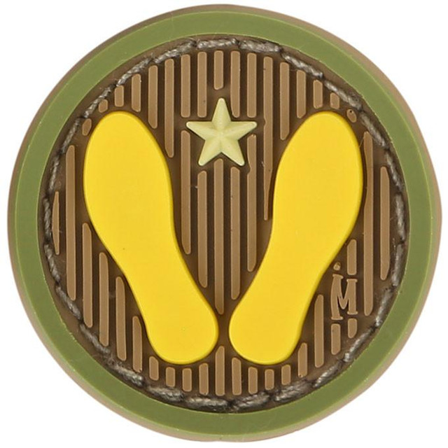 Maxpedition YWFTA Yellow Footprints Morale Patch Maxpedition YWFTA Yellow Footprints Morale Patch