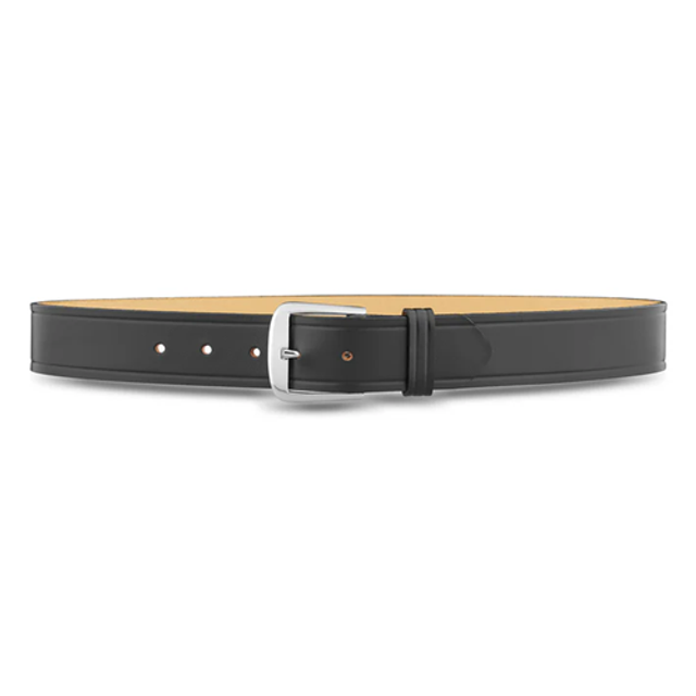 Dutyman 1511-38-9021 1-1/2"" Plain Leather Garrison Belt with Nickel Buckle