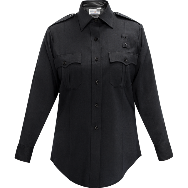 Flying Cross 107W84 86 36 REG Justice Women's Long Sleeve Shirt - LAPD Navy