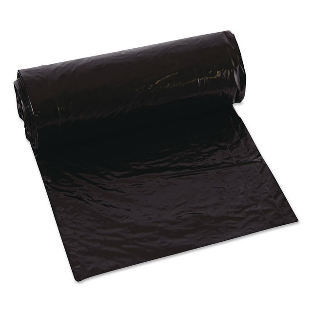 WEBSTER INDUSTRIES Classic B40790170 Linear Low-Density Can Liners, 33 gal, 0.63 mil, 33 x 39, Black, 25 Bags/Roll, 10 Rolls/Carton