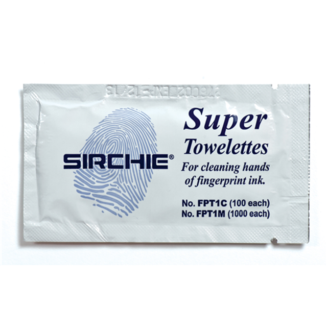 Sirchie FPT1C Search Super Cleaner Towelettes