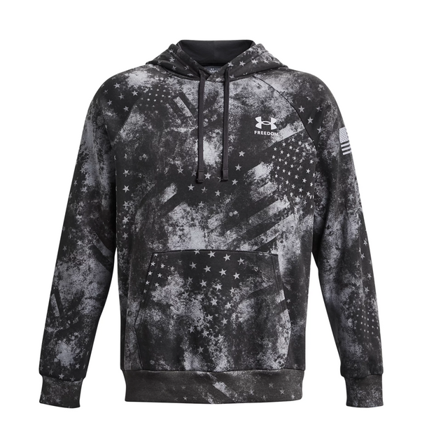 Under Armour 1379211010LG UA Freedom Rival Fleece Amp Hoodie