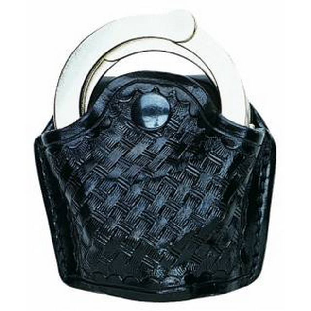 Aker Leather A606-BW Open Top Hinged Handcuff Case Aker Leather A606-BW Open Top Hinged Handcuff Case