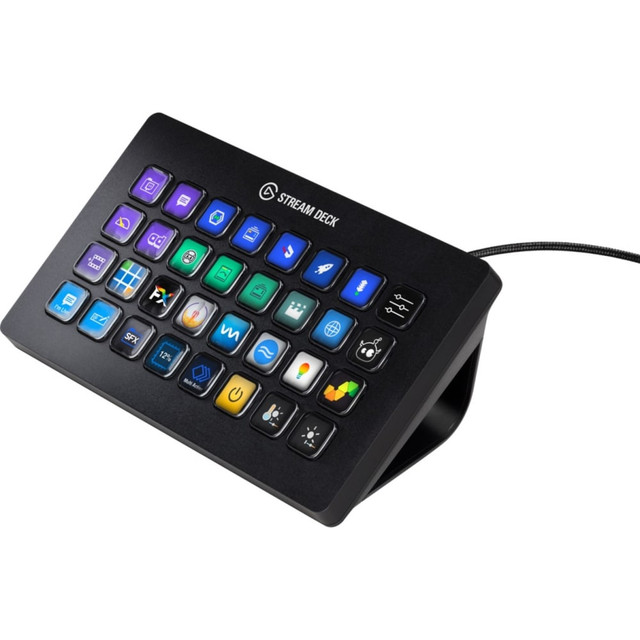 CORSAIR MEMORY, INC. 10GAT9901 Corsair Stream Deck XL Keypad - Cable Connectivity - USB 3.0 Interface - 32 Key(s) - Windows, Mac OS