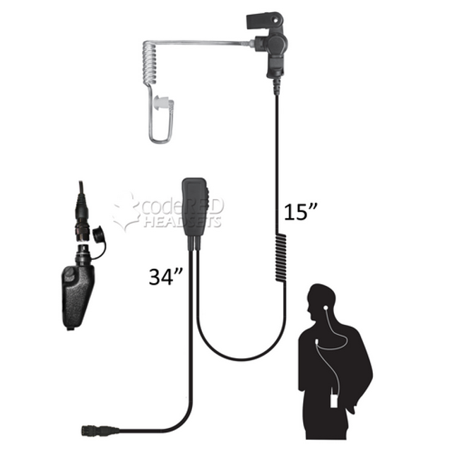 Code Red Headsets Sherlock-QD-K2 Sherlock QD Lapel Microphone