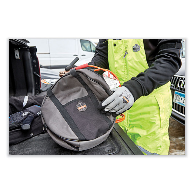 TENACIOUS HOLDINGS, INC. ergodyne® 13788 Arsenal 5888 Cable Organizer, 2 Compartments, Gray, 13.5 x 13.5 x 3.5, Gray