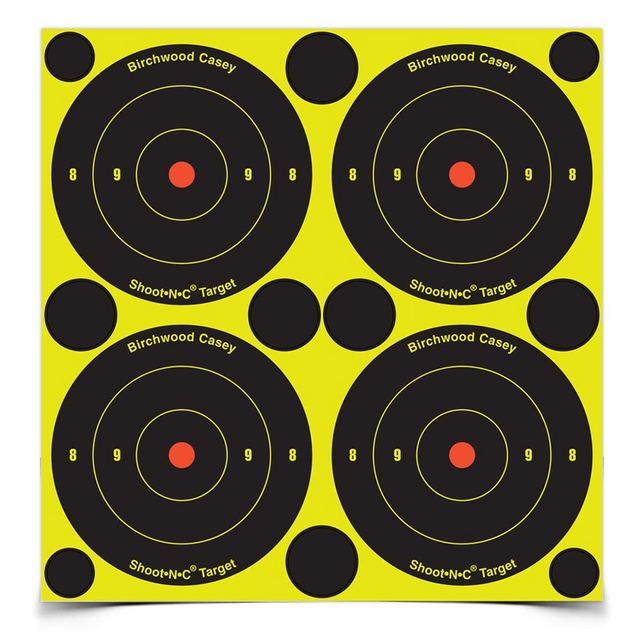 Birchwood Casey BC-34375 Shoot-N-C 3 Inch Bull's-Eye, 240 Targets - 600 Pasters
