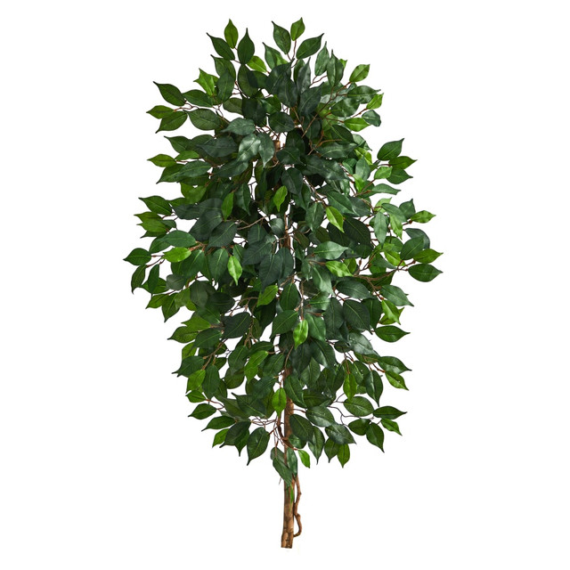 NEARLY NATURAL INC. T1413 Nearly Natural Single Ficus 48inH Artificial Plant, 48inH x 10inW x 10inD, Green NEARLY NATURAL INC. T1413 Nearly Natural Single Ficus 48inH Artificial Plant, 48inH x 10inW x 10inD, Green