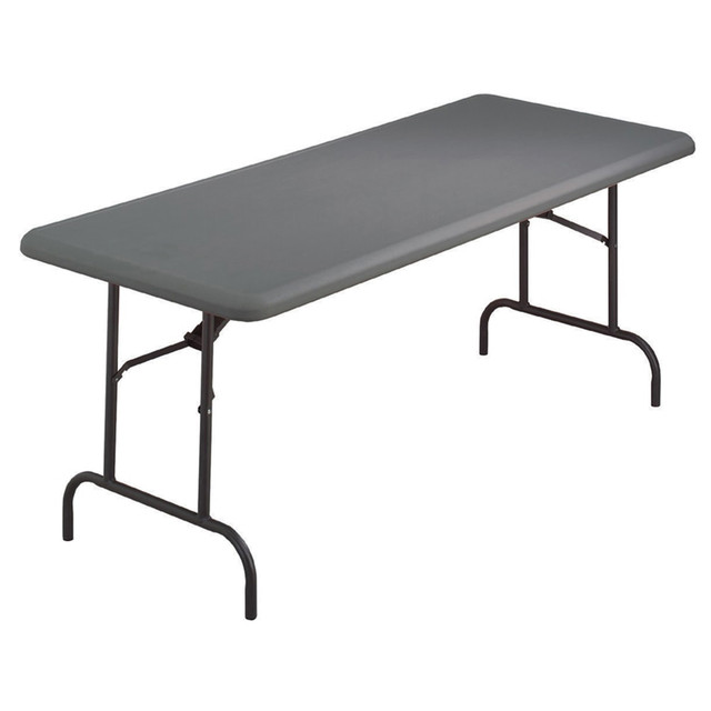 ICEBERG ENTERPRISES LLC 65217 Iceberg IndestrucTable TOO 1200-Series Folding Table, 30inW x 60inD, Charcoal