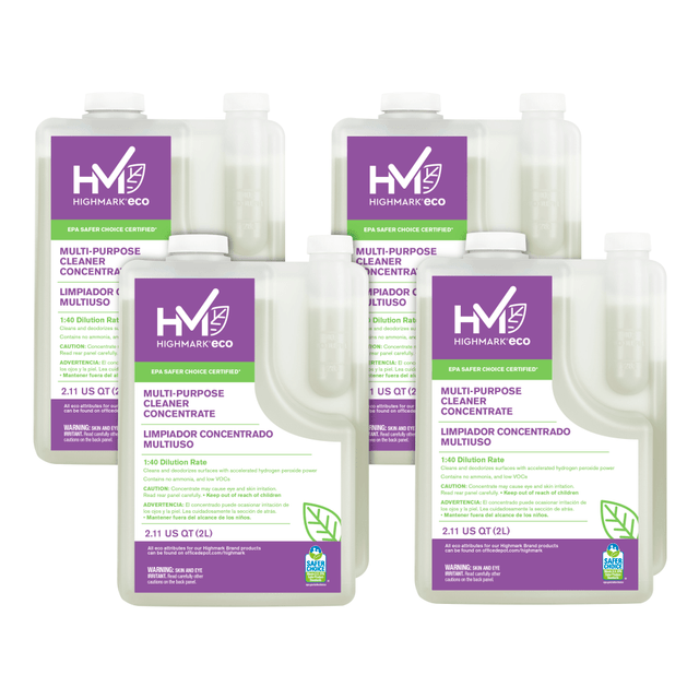 OFFICE DEPOT 602CON Highmark ECO Multi-Purpose Cleaner Concentrate, 2 Liters, Case Of 4 Bottles OFFICE DEPOT 602CON Highmark ECO Multi-Purpose Cleaner Concentrate, 2 Liters, Case Of 4 Bottles